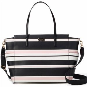 Kate Spade Kaylie Classic Stripe Diaper Bag